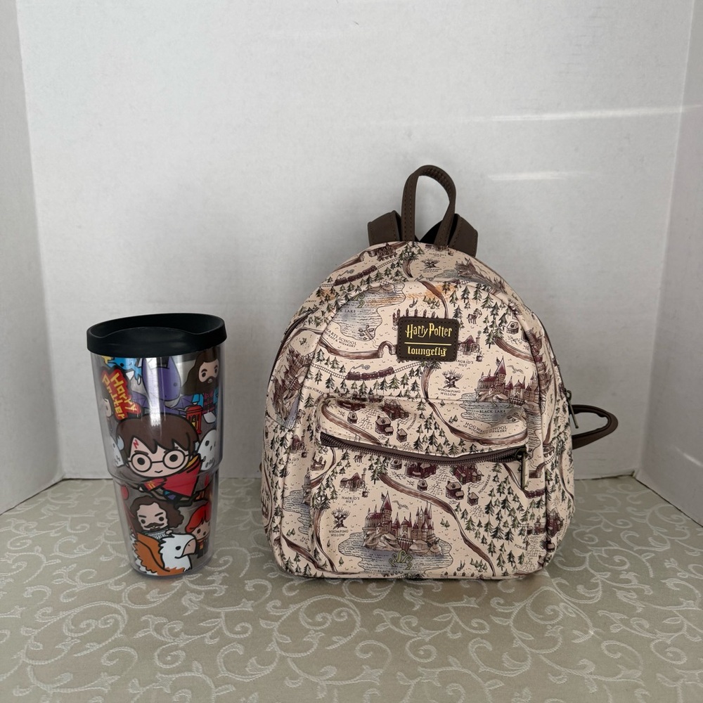 Loungefly Harry Potter School Grounds Mini Backpack (Tervis Included)